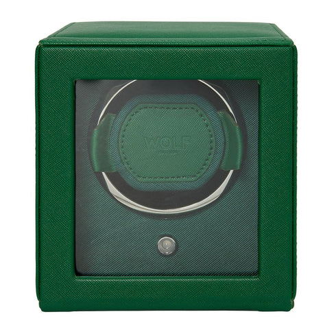 Cub Single Watch Winder With Cover (Tutti Frutti Green)